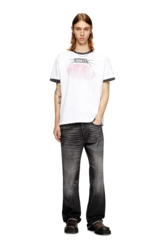 t-norm-cuff Cotton t-shirt with digital print