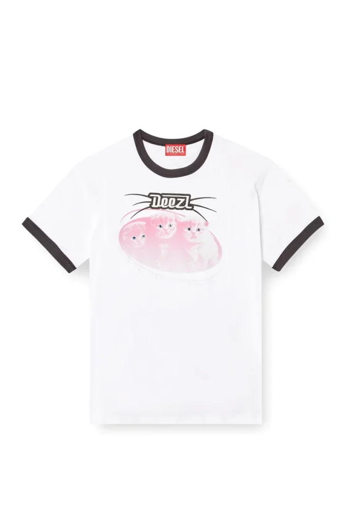 t-norm-cuff Cotton t-shirt with digital print