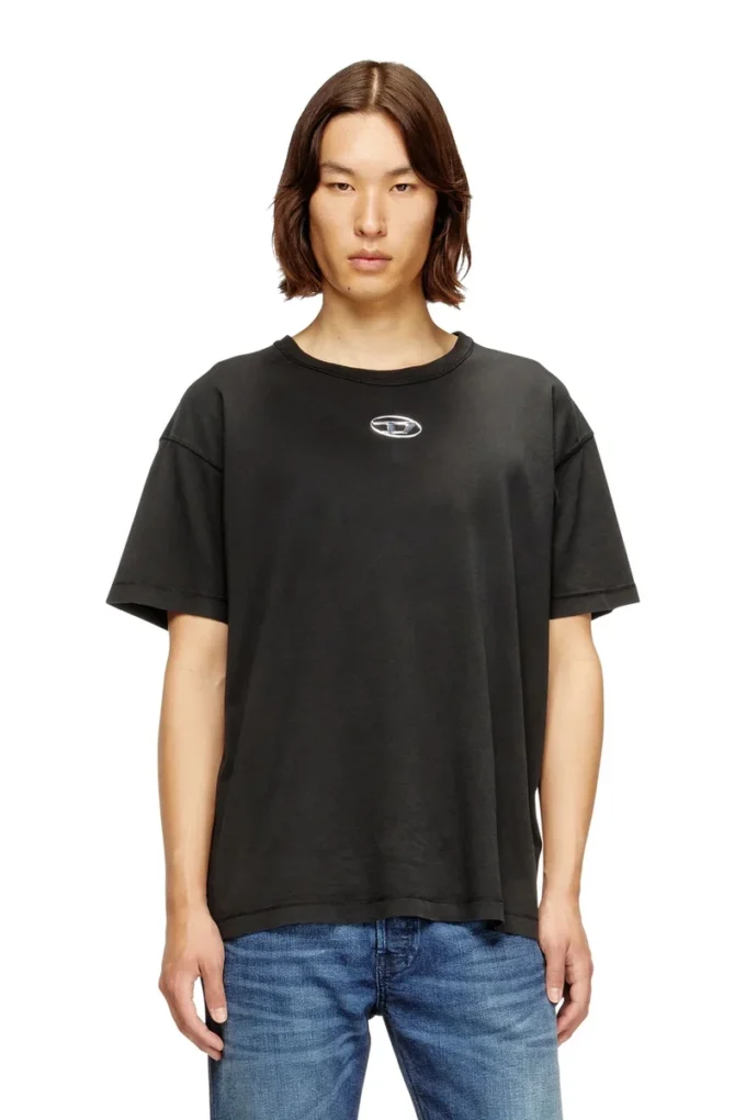 t-norm-iod Light cotton T-shirt with metallic Oval D logo