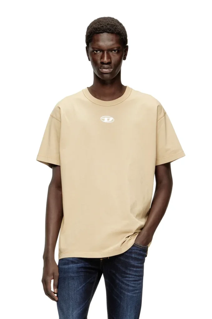 t-norm-iod Light cotton T-shirt with metallic Oval D logo