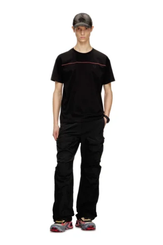 t-norm-piping T-shirt with contrast piping