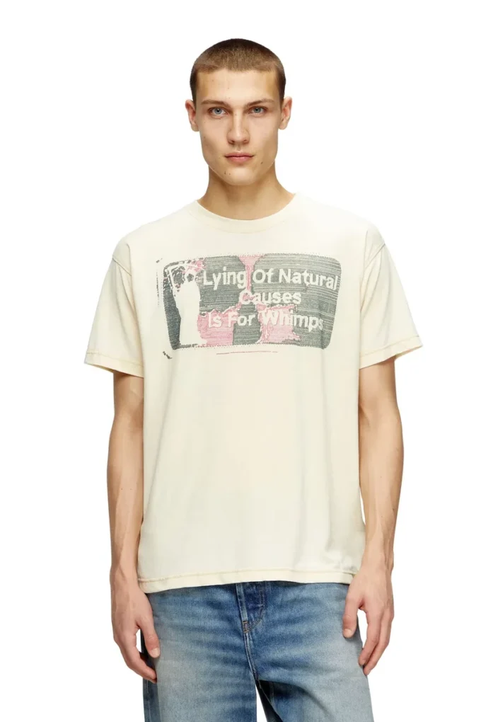 t-norm-t2 Slogan T-shirt with burnout wash