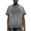 t-norm-t9 T-shirt with phoenix devoré