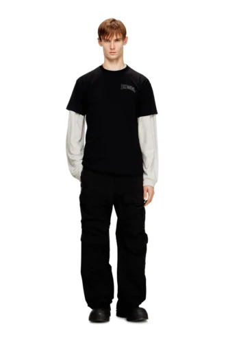 t-norm-v16 Regular cotton T-shirt with Diesel embroidery