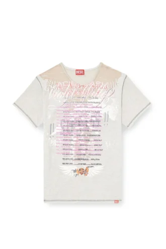 t-normac Crew neck T-shirt with lyrics print