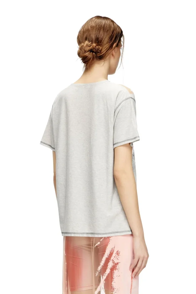t-normac Crew neck T-shirt with lyrics print