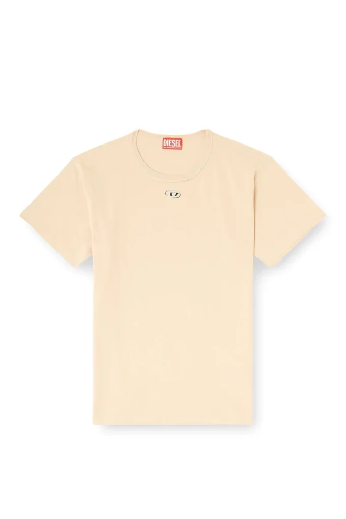 t-normy-od-s1 Cotton T-shirt with metallic Oval D