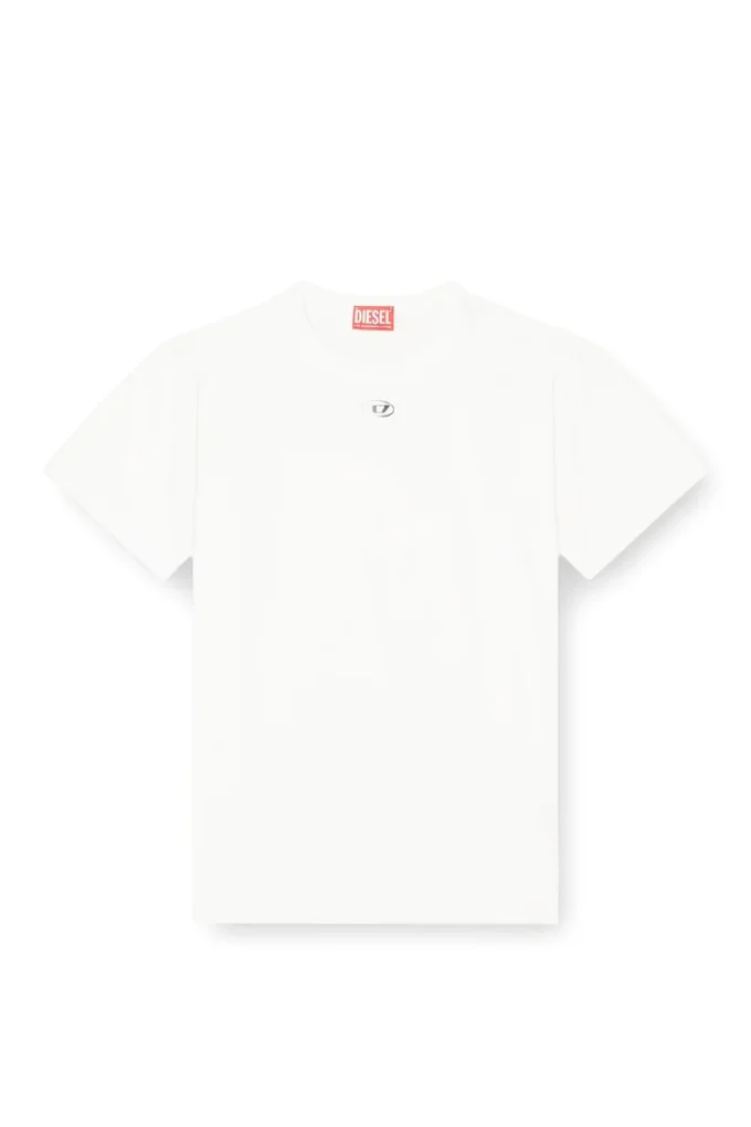 t-normy-od-s1 Cotton T-shirt with metallic Oval D