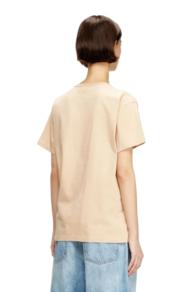 t-normy-od-s1 Cotton T-shirt with metallic Oval D