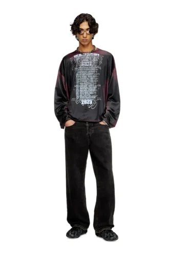 t-olavi-aa Long-sleeve tech-jersey T-shirt with lyrics print