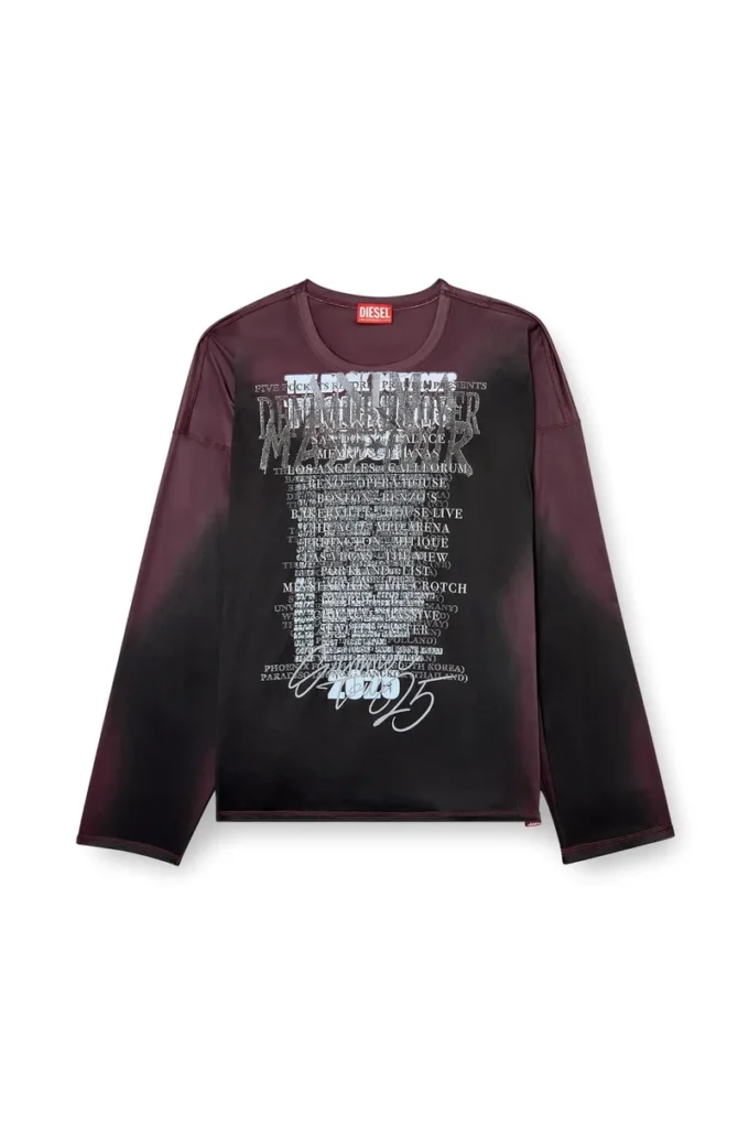 t-olavi-aa Long-sleeve tech-jersey T-shirt with lyrics print