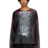 t-olavi-aa Long-sleeve tech-jersey T-shirt with lyrics print