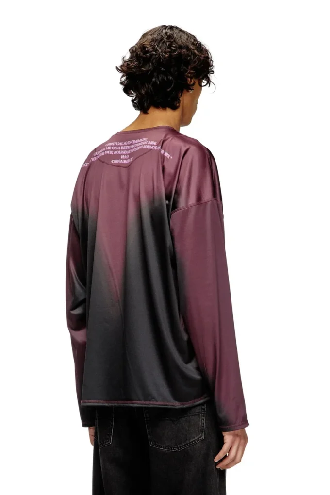 t-olavi-aa Long-sleeve tech-jersey T-shirt with lyrics print