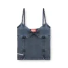 t-ony Strappy top in denim-look jersey