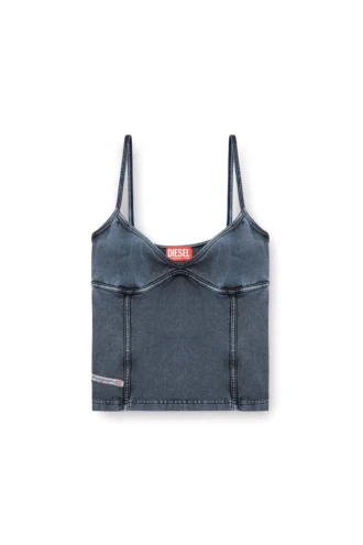 t-ony Strappy top in denim-look jersey