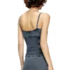 t-ony Strappy top in denim-look jersey