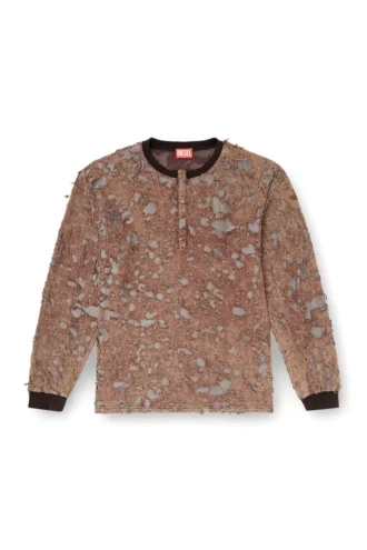 t-overt Long-sleeve T-shirt in destroyed jersey