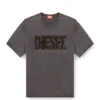 t-rawboxt T-shirt with appliqué logo and raw edge