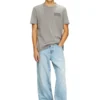 t-rawjust-v1 Acid-wash T-shirt with raw edges