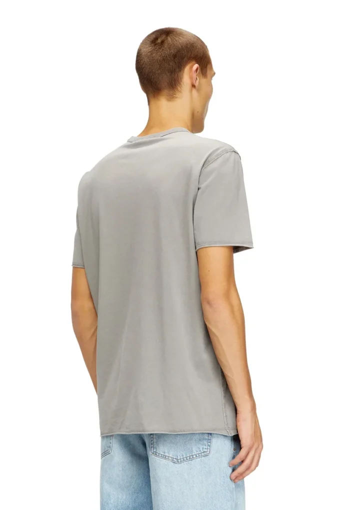 t-rawjust-v1 Acid-wash T-shirt with raw edges
