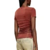 t-rey Jersey top with drawstring sides