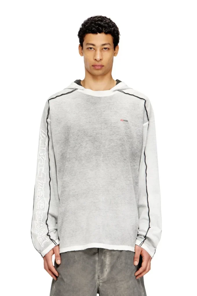 t-riven-ls-hood Cotton hoodie with colour spray