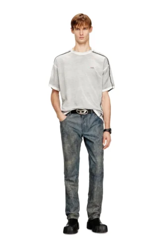 t-riven Relaxed cotton T-shirt with colour spray