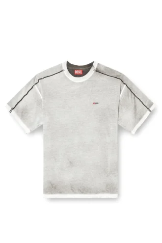t-riven Relaxed cotton T-shirt with colour spray