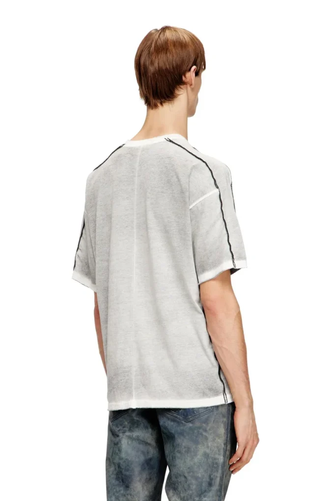 t-riven Relaxed cotton T-shirt with colour spray