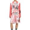 t-ruby Striped long-sleeve T-shirt with photo patches
