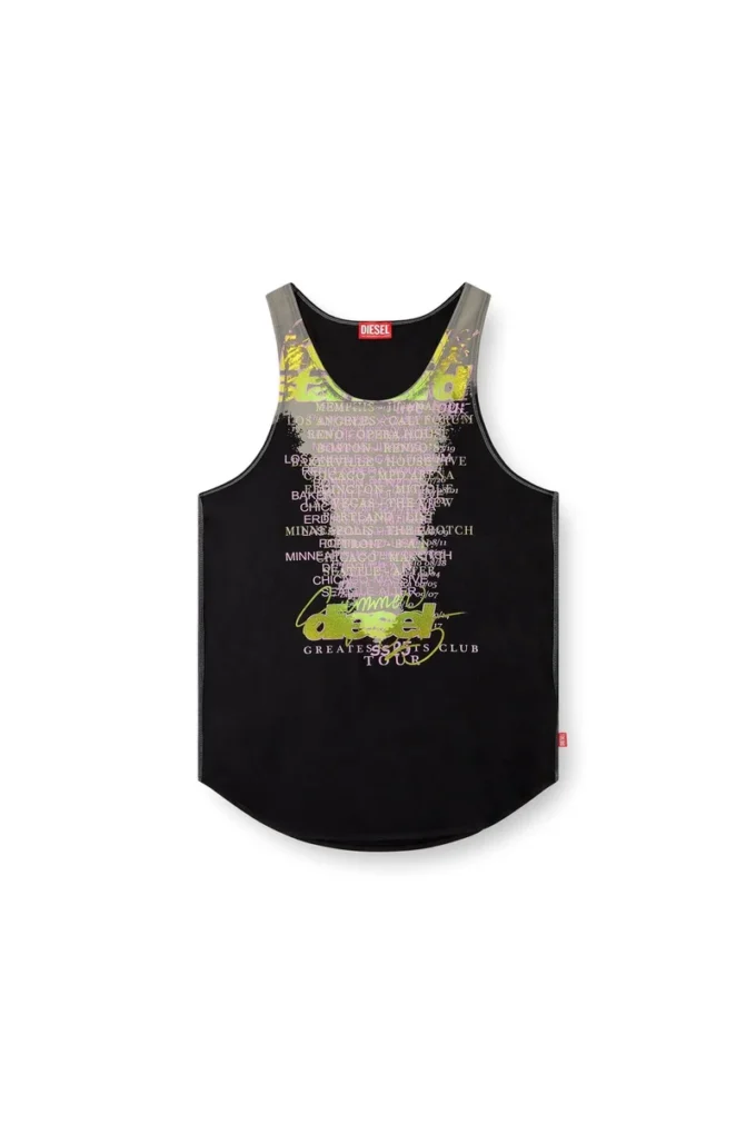 t-shan Tank top with lyrics print