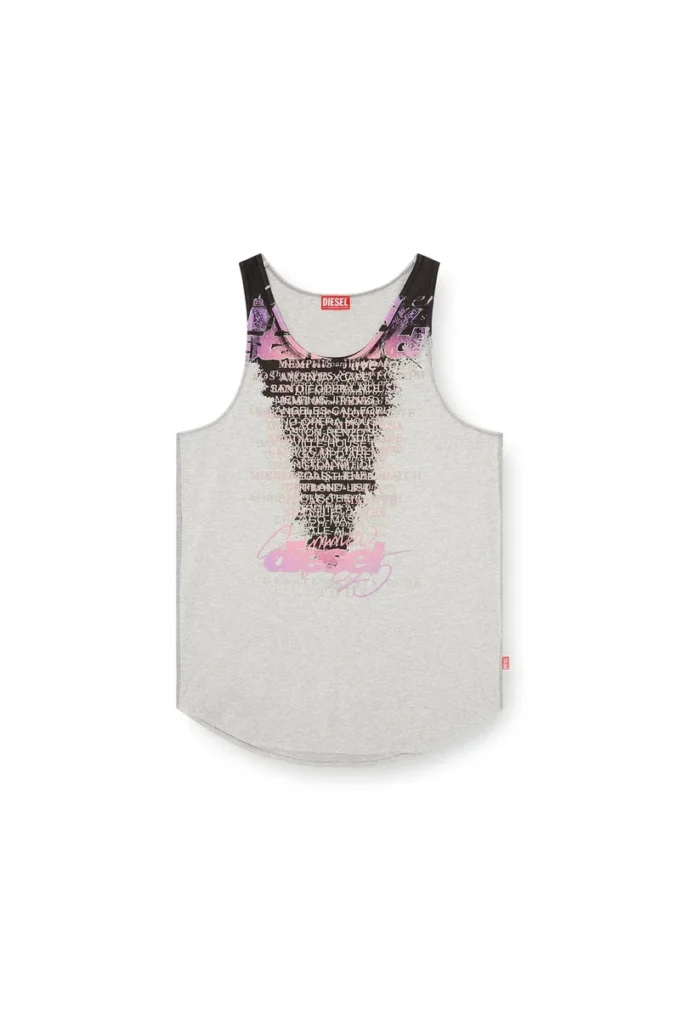 t-shan Tank top with lyrics print