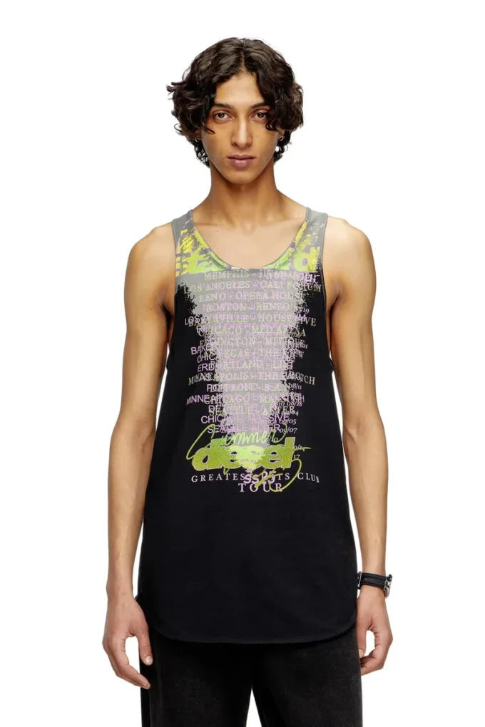 t-shan Tank top with lyrics print
