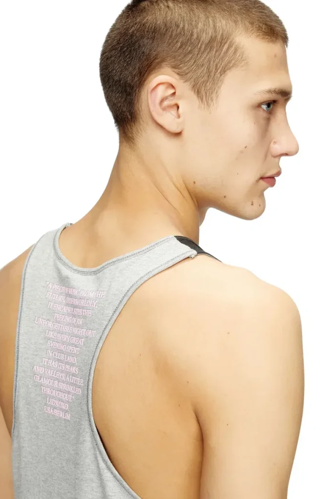 t-shan Tank top with lyrics print