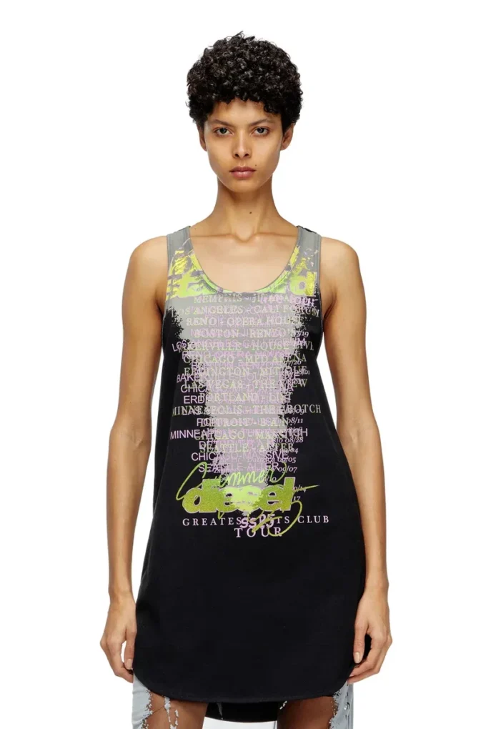t-shan Tank top with lyrics print