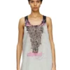 t-shan Tank top with lyrics print