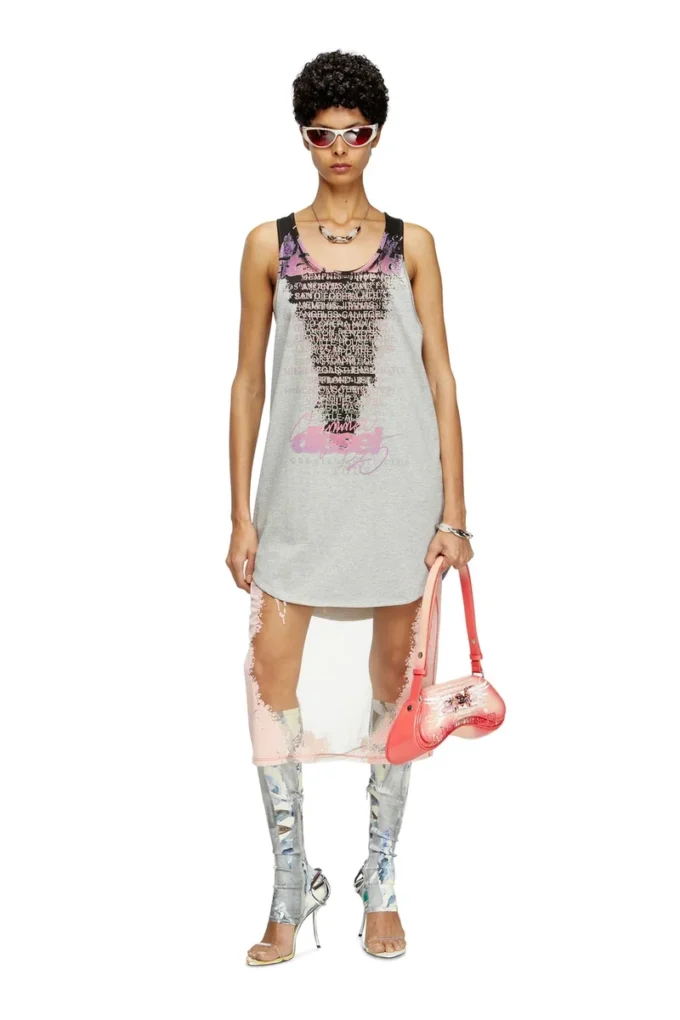 t-shan Tank top with lyrics print