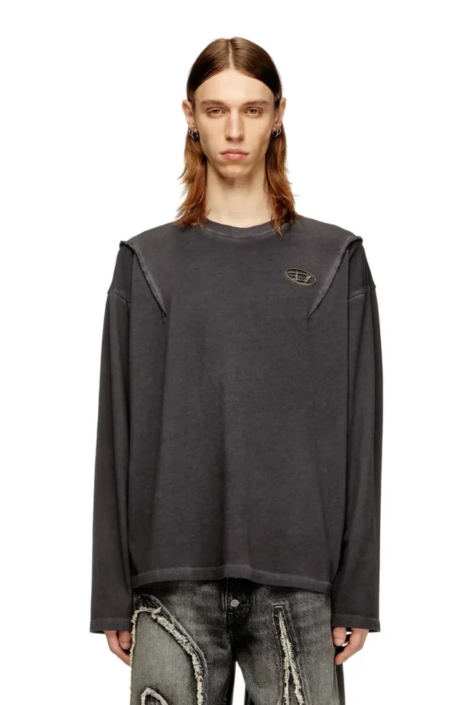 t-thug-t-shirt Long-sleeve T-shirt with faded effect