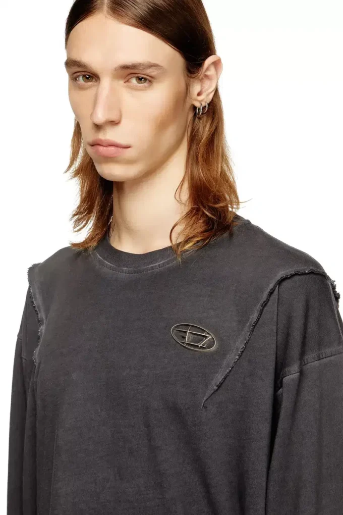 t-thug-t-shirt Long-sleeve T-shirt with faded effect