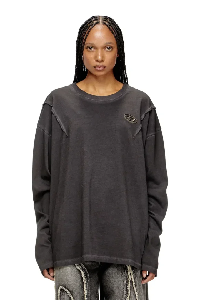 t-thug-t-shirt Long-sleeve T-shirt with faded effect