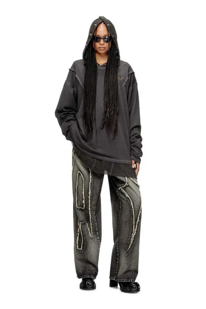 t-thug-t-shirt Long-sleeve T-shirt with faded effect
