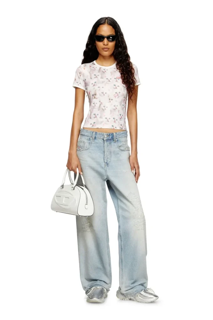 t-unclau Jersey top with all-over print
