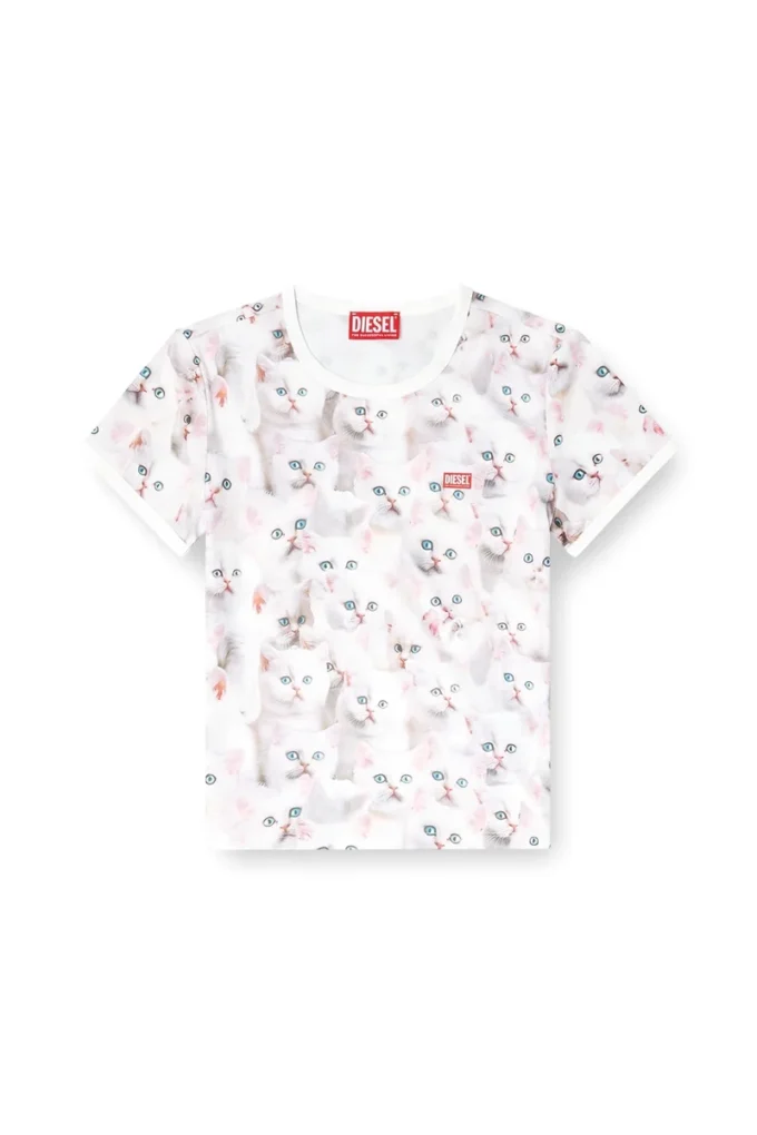 t-unclau Jersey top with all-over print
