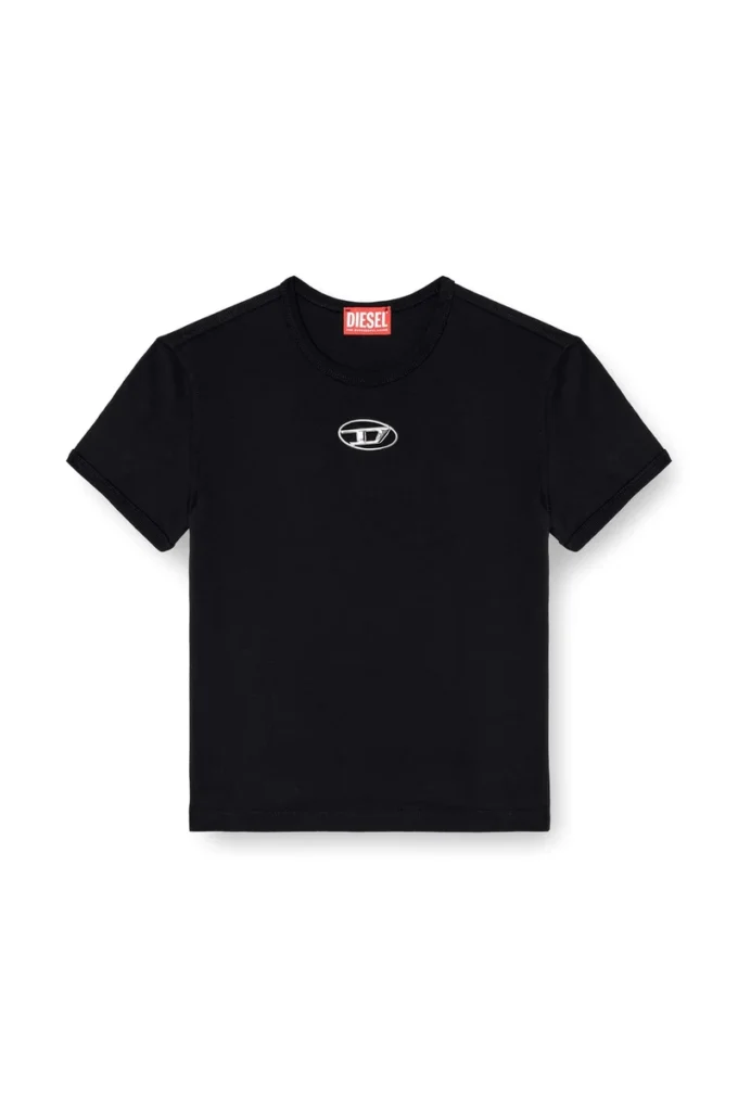 t-uncutie-long-od-q1 Slim fit T-shirt with cut-out Oval D