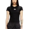 t-uncutie-long-od-q1 Slim fit T-shirt with cut-out Oval D