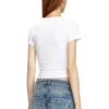 t-uncutie-long-od-q1 Slim fit T-shirt with cut-out Oval D