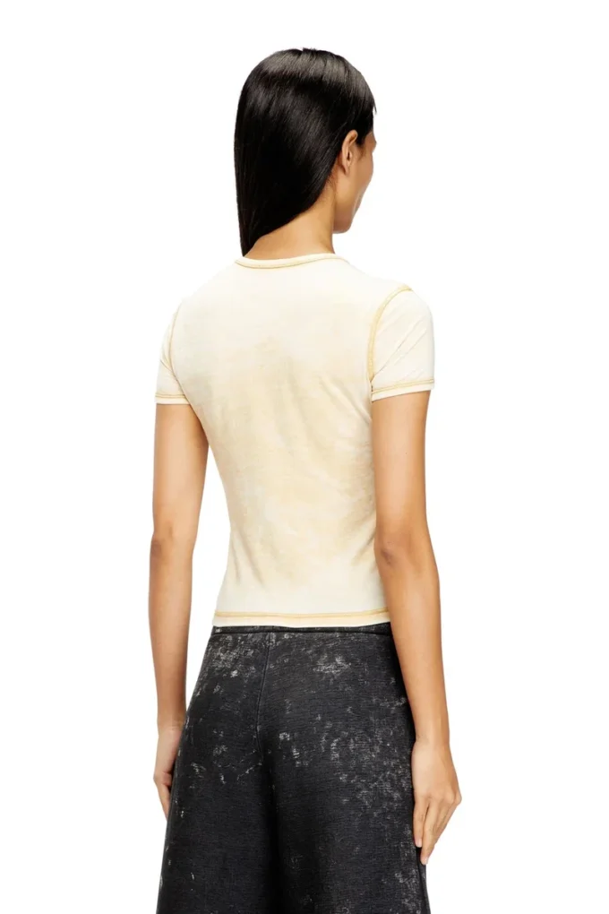t-uncuties-long-s10 Slim T-shirt with rhinestones