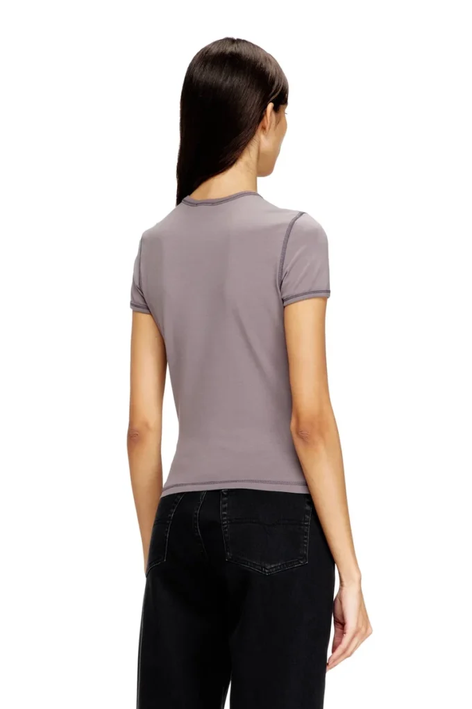t-uncuties-long-s5 Slim T-shirt with heart print and studs