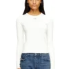 t-uncutieslong-ls-od Cotton sweater with Oval D logo