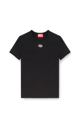 t-uncutieslong-od Slim-fit T-shirt with metallic Oval D